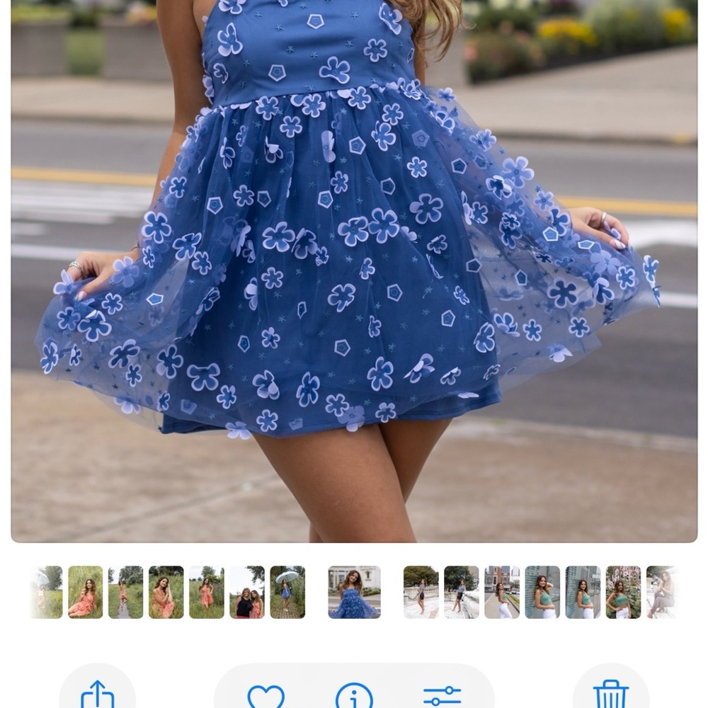 Altr'd state baby blue mini dress. Stunning